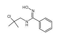 (Z)-N-(2-chloro-2-methylpropyl)-N'-hydroxybenzimidamide Structure
