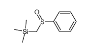 Phenyl trimethylsilylmethyl sulfoxide结构式