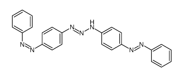 4-phenyldiazenyl-N-[(4-phenyldiazenylphenyl)diazenyl]aniline Structure