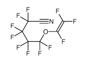 2,2,3,3,4,4,5,5-octafluoro-5-(1,2,2-trifluoroethenoxy)pentanenitrile结构式