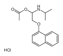 [2-naphthalen-1-yloxy-1-(propan-2-ylamino)ethyl] acetate,hydrochloride Structure