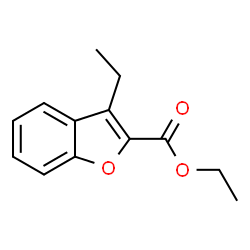 2-BENZOFURANCARBOXYLIC ACID, 3-ETHYL-, ETHYL ESTER结构式