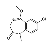 7-chloro-5-methoxy-1-methyl-3H-1,4-benzodiazepin-2-one结构式