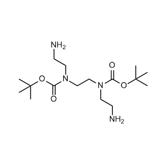 二叔丁基乙烷-1,2-二烷基双((2-氨基乙基)氨基甲酸酯)结构式
