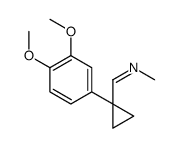 1-[1-(3,4-dimethoxyphenyl)cyclopropyl]-N-methylmethanimine结构式