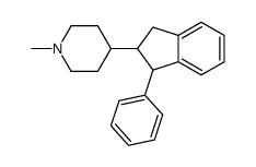 1-Methyl-4-(1-phenylindan-2-yl)piperidine结构式