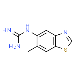 Guanidine, (6-methyl-5-benzothiazolyl)- (9CI) structure