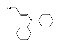 (E)-3-chloroprop-1-enyldicyclohexylborane Structure