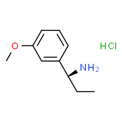 (S)-1-(3-甲氧基苯基)丙-1-胺盐酸盐结构式
