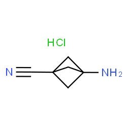 3-aminobicyclo[1.1.1]pentane-1-carbonitrile hydrochloride Structure