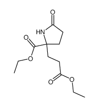 5-carbethoxy-5-(2-carbethoxyethyl)-2-pyrrolidinone结构式