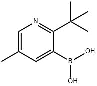 5-Methyl-2-(tert-butyl)pyridine-3-boronic acid structure