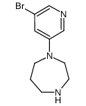 1-(5-bromo-pyridin-3-yl)-homopiperazine Structure