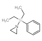 Aziridine,1-(diethylphenylsilyl)- structure