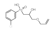 2-Propanol,1-(allyloxy)-3-[(m-chlorophenyl)hydroxyarsino]-, As-oxide (8CI) structure