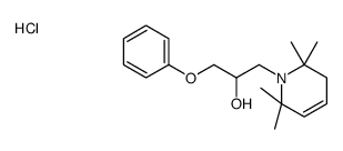 1-phenoxy-3-(2,2,6,6-tetramethyl-3H-pyridin-1-yl)propan-2-ol,hydrochloride Structure