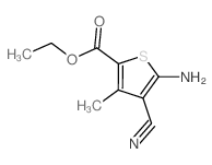 Ethyl 5-amino-4-cyano-3-methyl-2-thiophenecarboxylate Structure