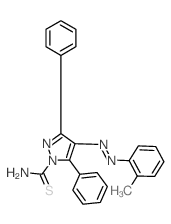 1H-Pyrazole-1-carbothioamide,4-[2-(2-methylphenyl)diazenyl]-3,5-diphenyl- picture