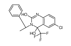 (4S)-6-chloro-4-hydroxy-3-[(1R)-1-phenylethyl]-4-(trifluoromethyl)-1H-quinazolin-2-one Structure