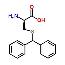 (S)-2-amino-3-(benzhydrylthio)propanoic acid结构式