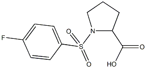 1-(4-Fluorobenzenesulfonyl)pyrrolidine-2-carboxylic acid Structure