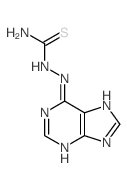 Hydrazinecarbothioamide,2-(9H-purin-6-yl)-结构式
