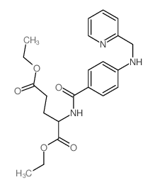 Glutamic acid, N-[p-[(2-pyridylmethyl)amino]benzoyl]-, diethyl ester (8CI) Structure