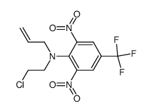 N-Allyl-N-(2-chlorethyl)-2,6-dinitro-4-(trifluormethyl)anilin Structure