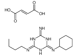 (Z)-but-2-enedioic acid,4-N-butyl-2-N-cyclohexyl-1,3,5-triazine-2,4,6-triamine结构式