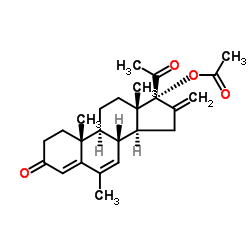 Melengestrol acetate Structure