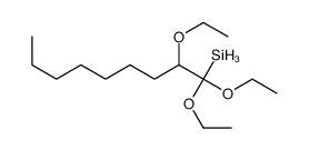 1,1,2-triethoxynonylsilane Structure