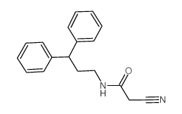 2-Cyano-N-(3,3-diphenylpropyl)acetamide结构式
