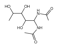 1,1-bis-acetylamino-pentane-2,3,4-triol结构式