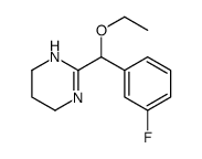 3,4,5,6-Tetrahydro-2-(α-ethoxy-3-fluorobenzyl)pyrimidine结构式