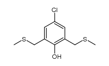 4-chloro-2,6-bis(methylthiomethyl)phenol结构式