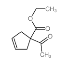 3-Cyclopentene-1-carboxylicacid, 1-acetyl-, ethyl ester结构式