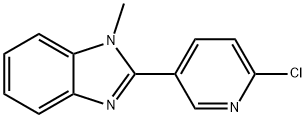 2-(6-chloro-3-pyridinyl)-1-methyl-1h-1,3-benzimidazole结构式