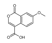 7-methoxy-1-oxoisochromene-4-carboxylic acid结构式