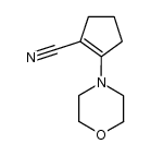 2-(4-morpholinyl)-1-cyclopentene-1-carbonitrile Structure