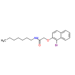 2-[(1-Bromo-2-naphthyl)oxy]-N-heptylacetamide Structure