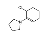 (+/-)-3-chloro-2-pyrrolodinocyclohexene结构式