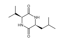 cis-cyclo(Val-Leu) Structure