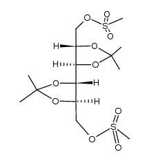 2,3,4,5-Di-O-isopropyliden-1,6-di-O-methansulfonyl-galactitol结构式