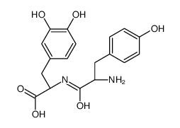 (2S)-2-[[(2S)-2-amino-3-(4-hydroxyphenyl)propanoyl]amino]-3-(3,4-dihydroxyphenyl)propanoic acid结构式