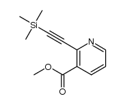 methyl 2-((trimethylsilyl)ethynyl)nicotinate结构式