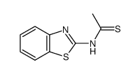 Ethanethioamide, N-2-benzothiazolyl- (9CI) structure