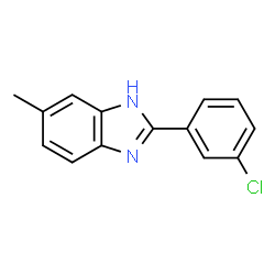 2-(3-CHLOROPHENYL)-5-METHYLBENZIMIDAZOLE structure