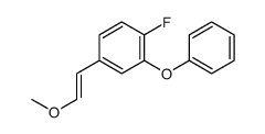 1-fluoro-4-(2-methoxyethenyl)-2-phenoxybenzene结构式