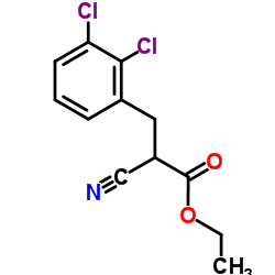 Ethyl 2-cyano-3-(2,3-dichlorophenyl)propanoate Structure