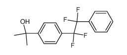 2-(4-(1,1,2,2-tetrafluoro-2-phenylethyl)phenyl)propan-2-ol结构式
